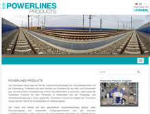 Tablet Screenshot of powerlines-products.com